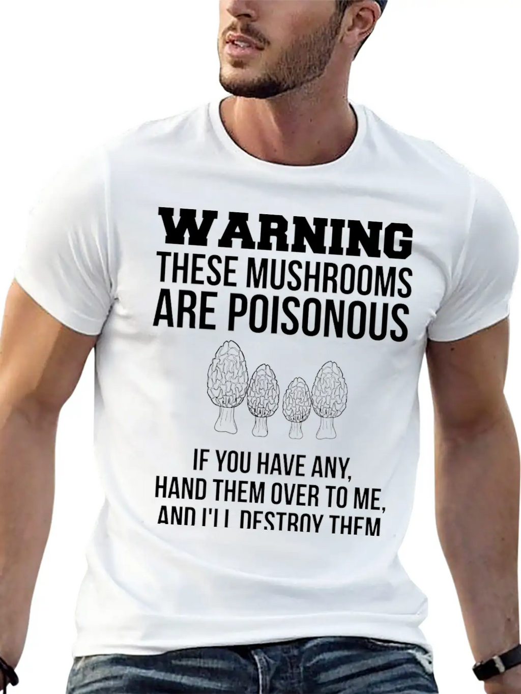 Warning These Mushrooms Are Poisonous Mushroom Unisex Casual T-Shirt – Clean Design For Daily Comfort