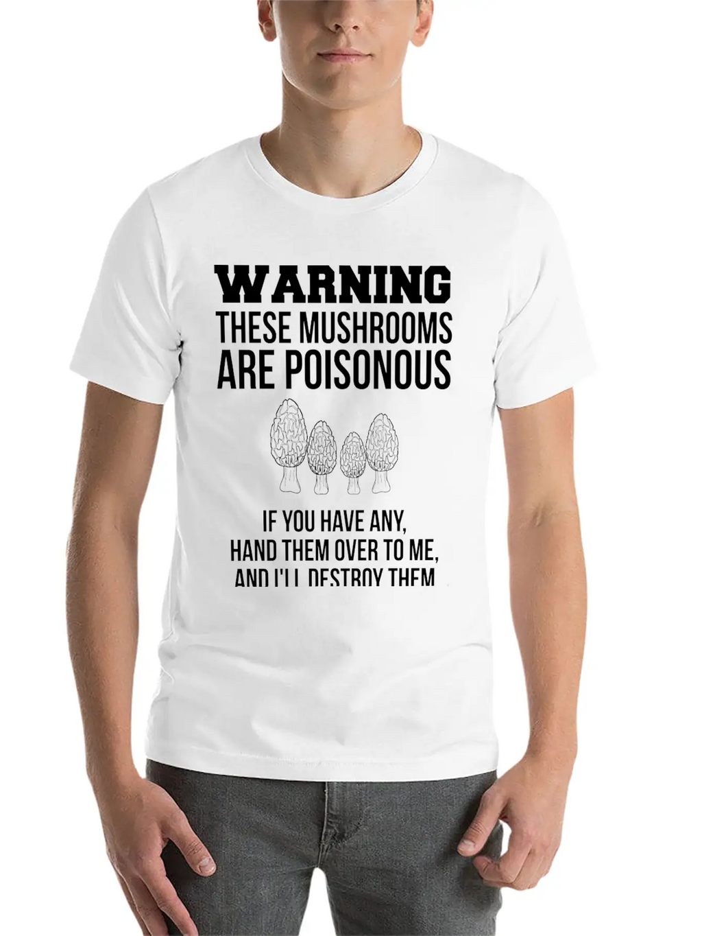 Warning These Mushrooms Are Poisonous Mushroom Unisex Casual T-Shirt – Clean Design For Daily Comfort