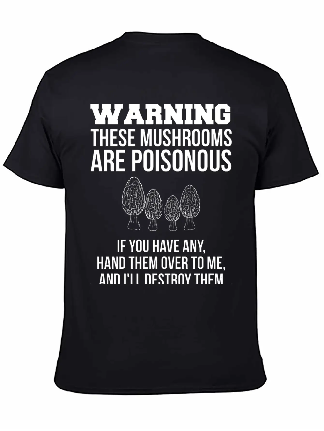 Warning These Mushrooms Are Poisonous Mushroom Unisex Casual T-Shirt – Clean Design For Daily Comfort