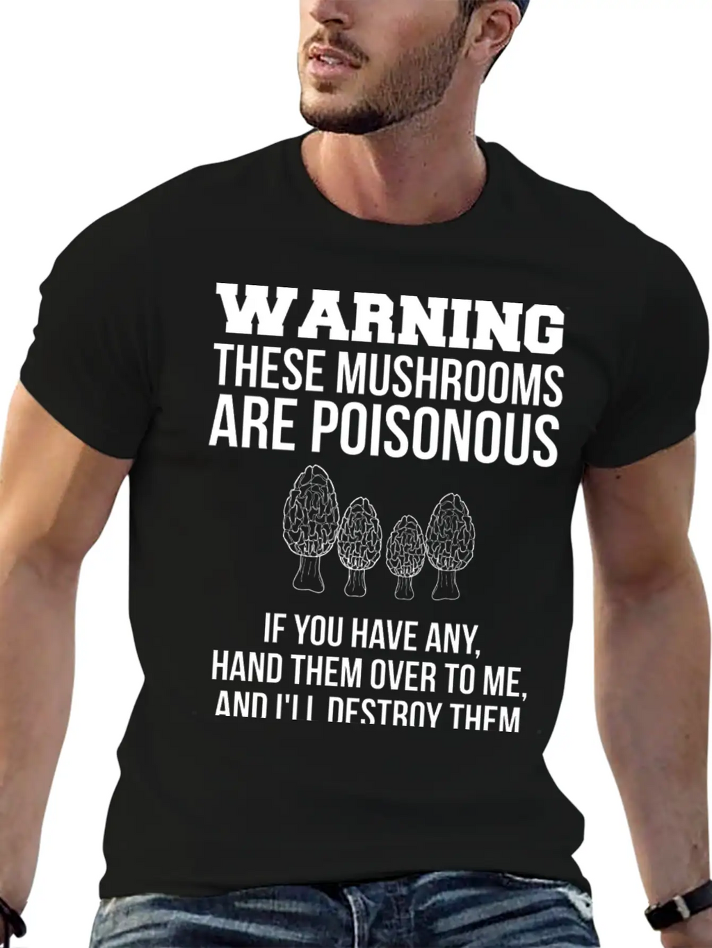 Warning These Mushrooms Are Poisonous Mushroom Unisex Casual T-Shirt – Clean Design For Daily Comfort