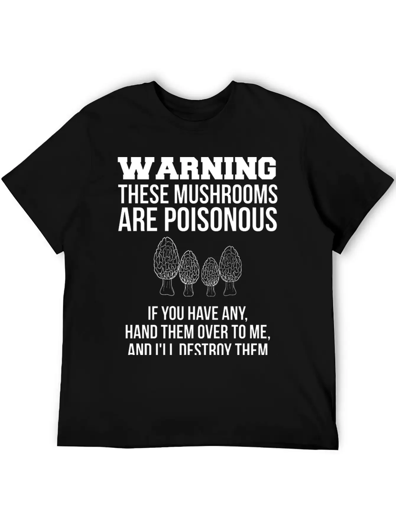 Warning These Mushrooms Are Poisonous Mushroom Unisex Casual T-Shirt – Clean Design For Daily Comfort