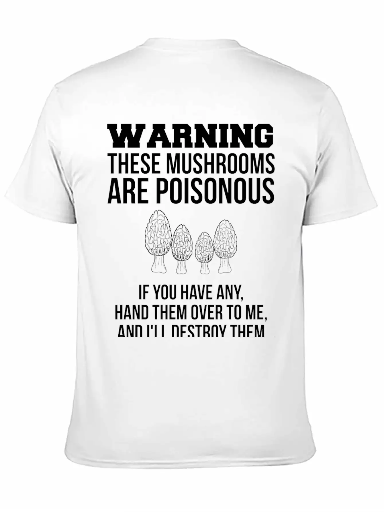 Warning These Mushrooms Are Poisonous Mushroom Unisex Casual T-Shirt – Clean Design For Daily Comfort