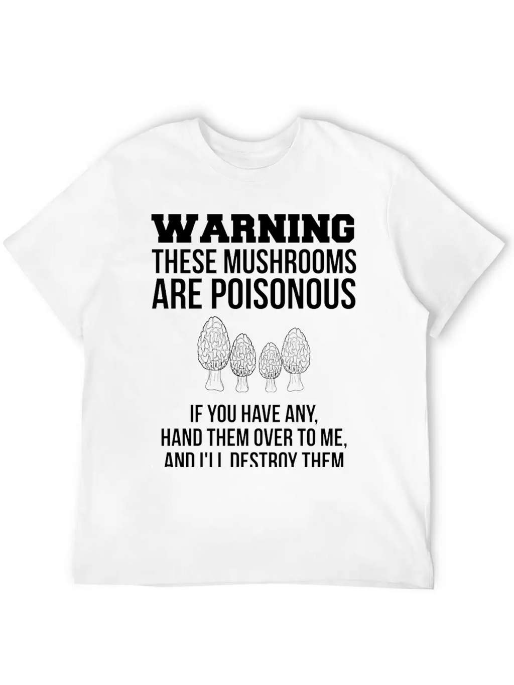 Warning These Mushrooms Are Poisonous Mushroom Unisex Casual T-Shirt – Clean Design For Daily Comfort