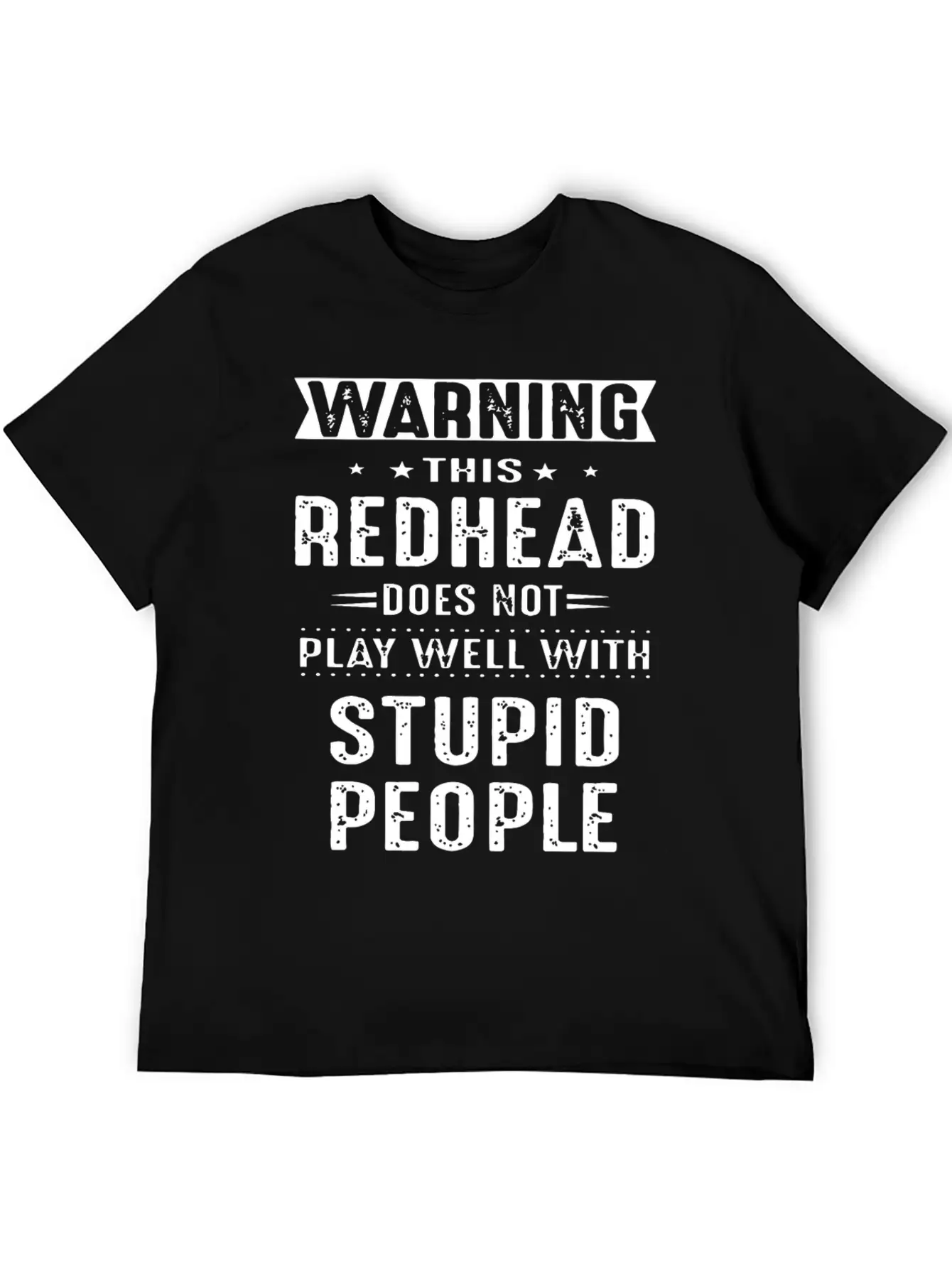 Warning This Redhead Does Not Play Well With Stupi Timeless Short Sleeve Tee – Comfy And Minimalist Design