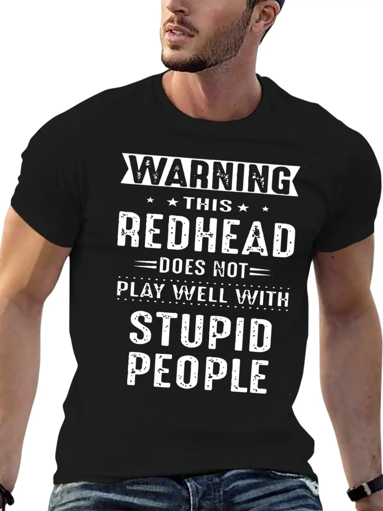Warning This Redhead Does Not Play Well With Stupi Timeless Short Sleeve Tee – Comfy And Minimalist Design