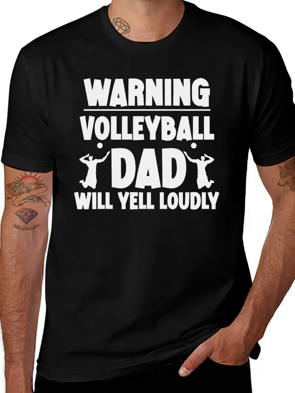 Warning, Volleyball Dad Will Yell Loudly 5 Breathable Soft Cotton T-Shirt – Timeless Casual Look