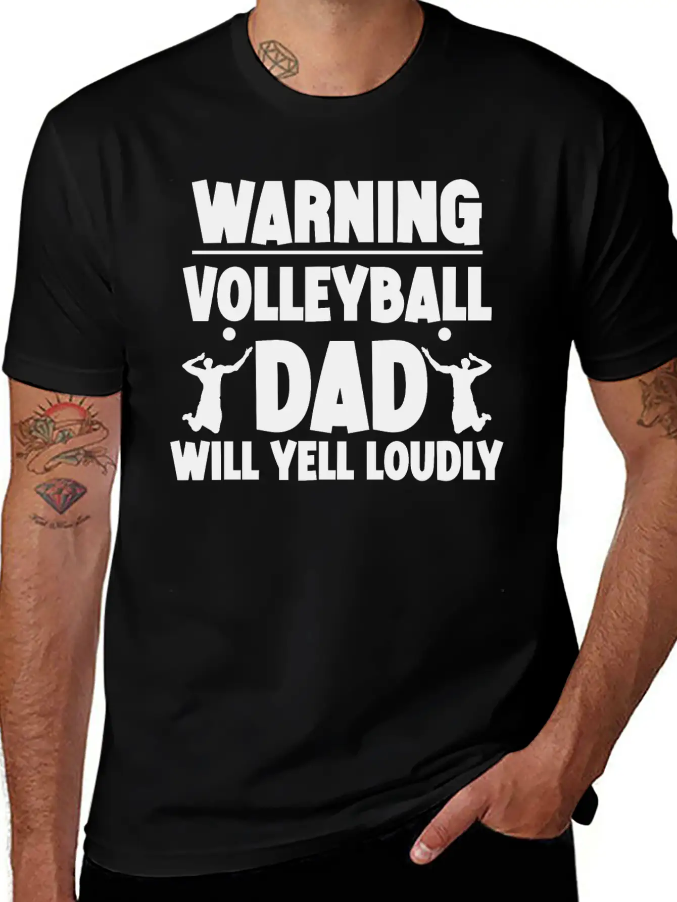 Warning, Volleyball Dad Will Yell Loudly 5 Breathable Soft Cotton T-Shirt – Timeless Casual Look