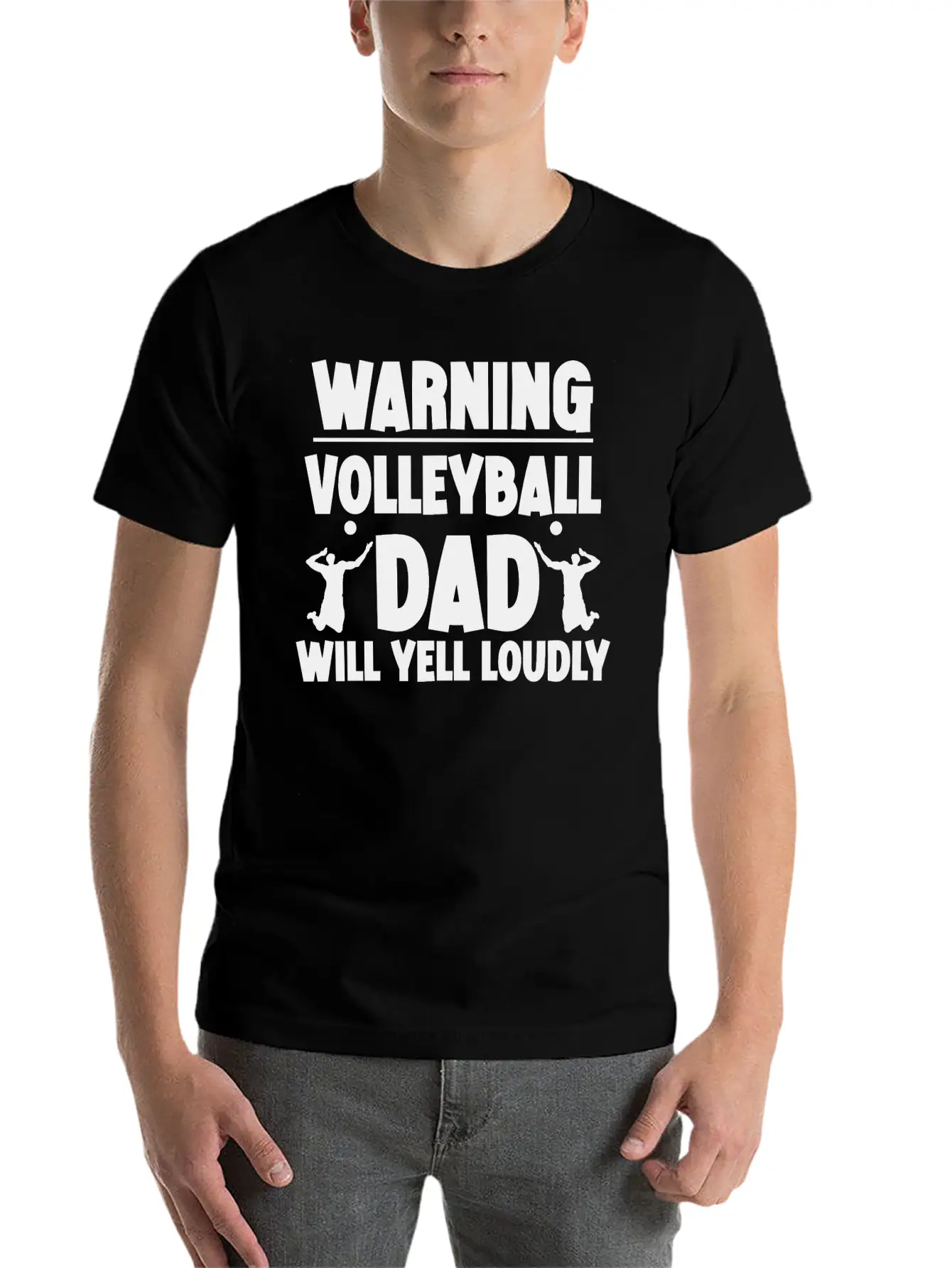 Warning, Volleyball Dad Will Yell Loudly 5 Breathable Soft Cotton T-Shirt – Timeless Casual Look