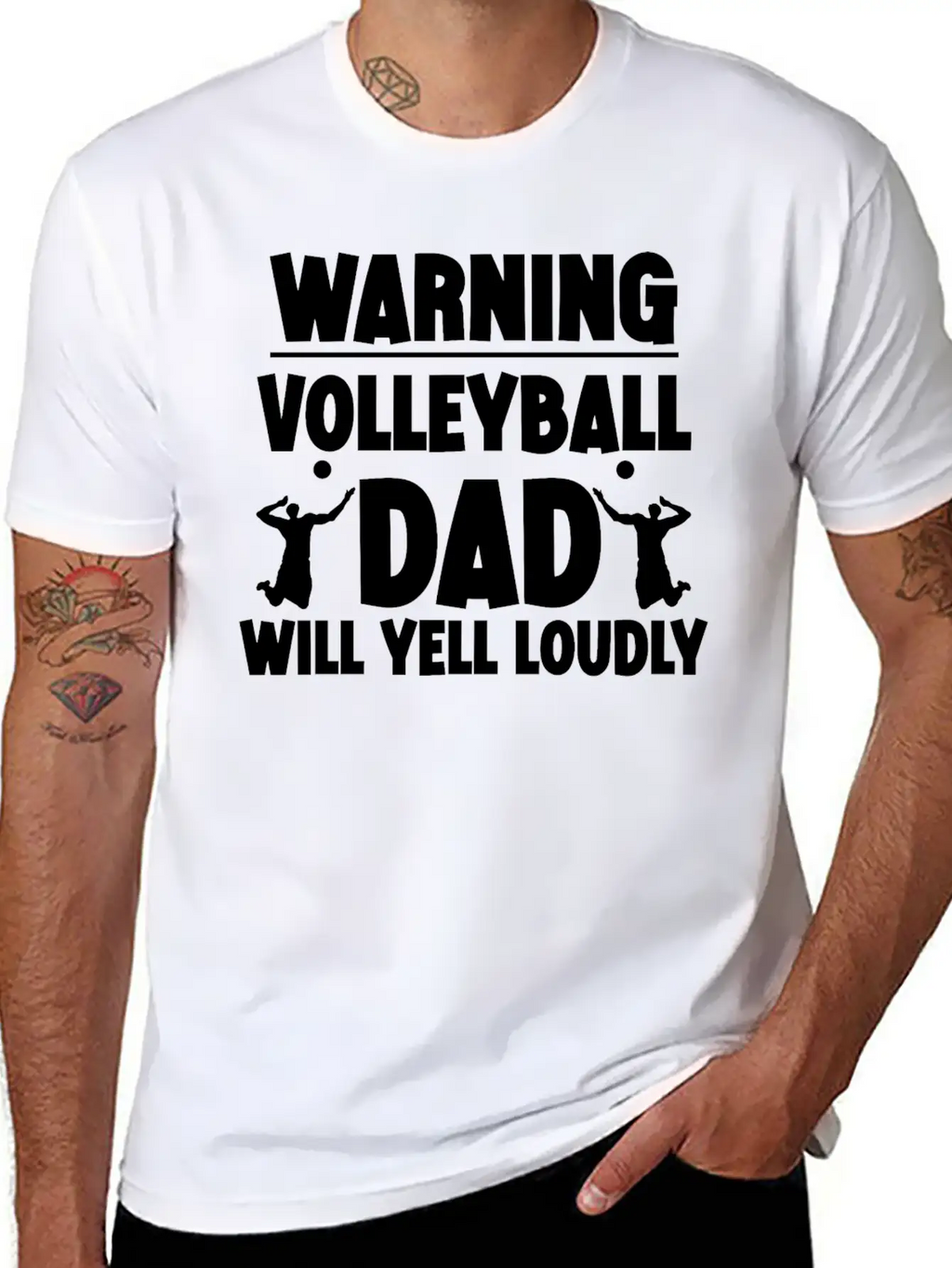 Warning, Volleyball Dad Will Yell Loudly 5 Breathable Soft Cotton T-Shirt – Timeless Casual Look