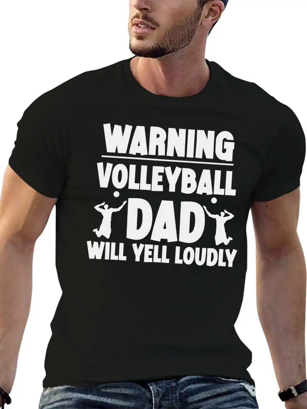 Warning, Volleyball Dad Will Yell Loudly 5 Breathable Soft Cotton T-Shirt – Timeless Casual Look