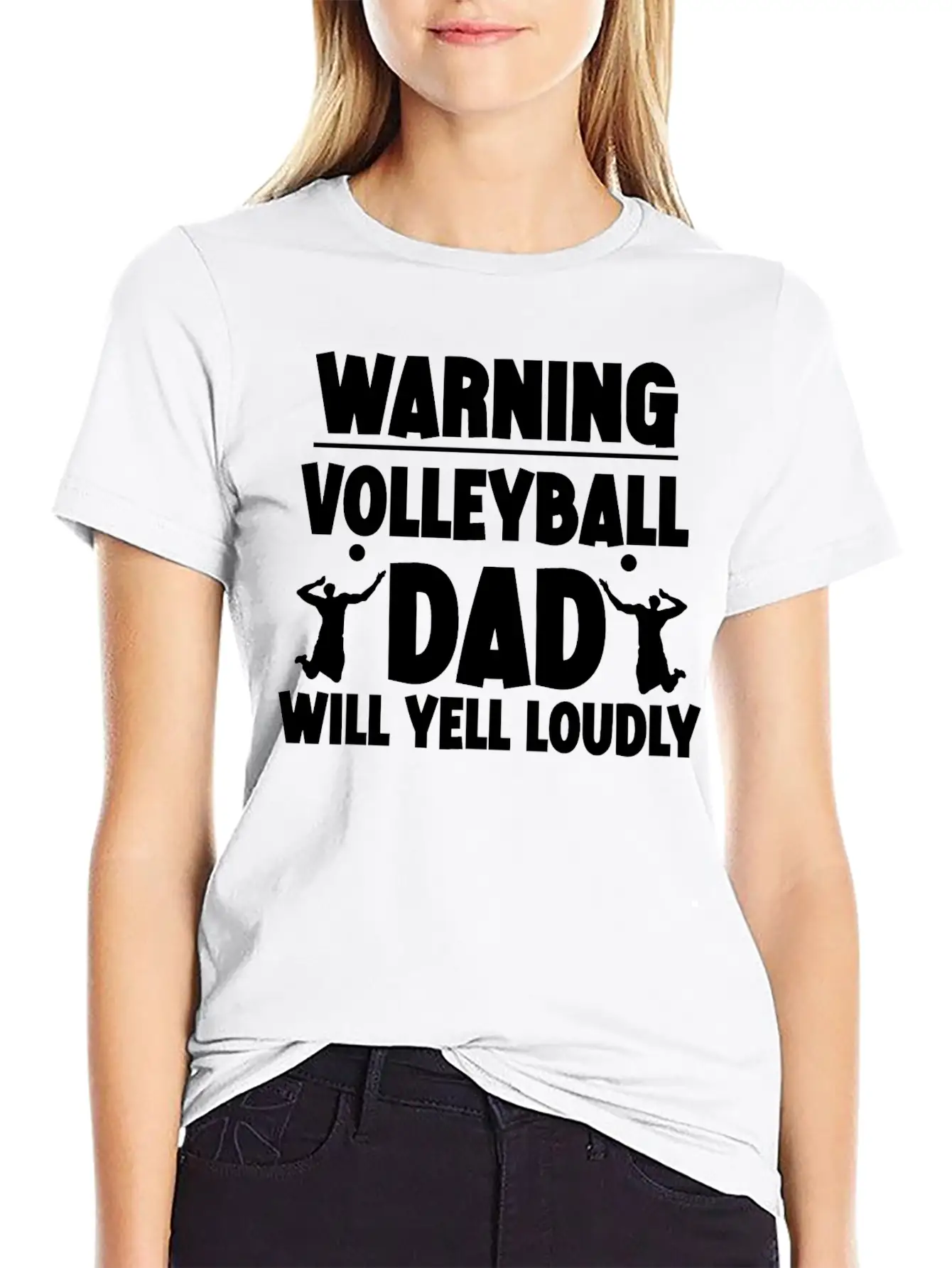 Warning, Volleyball Dad Will Yell Loudly 5 Breathable Soft Cotton T-Shirt – Timeless Casual Look