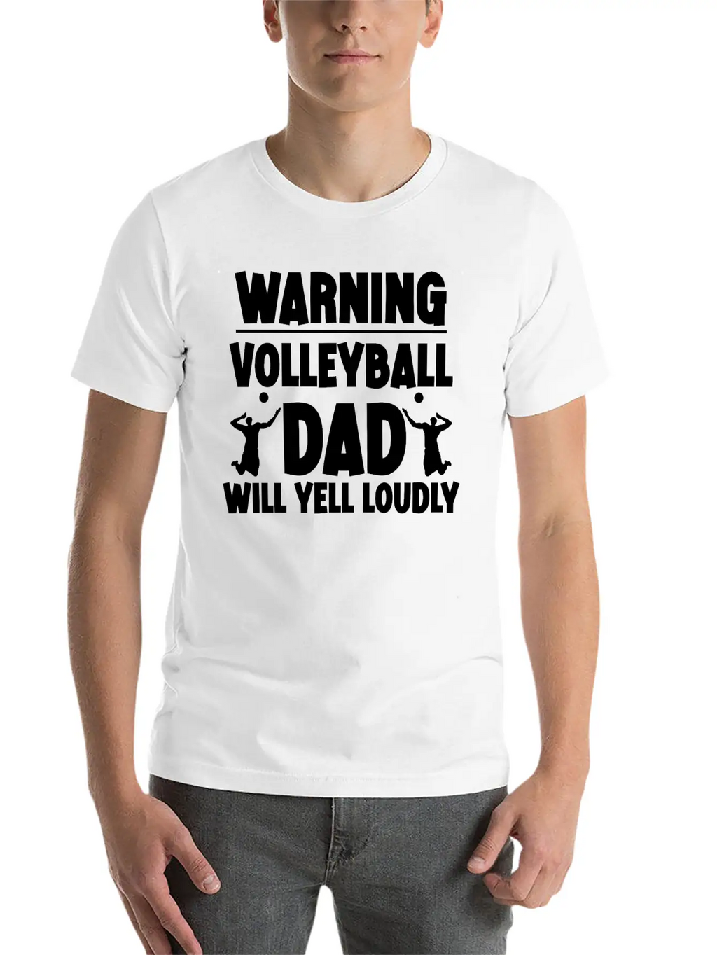 Warning, Volleyball Dad Will Yell Loudly 5 Breathable Soft Cotton T-Shirt – Timeless Casual Look