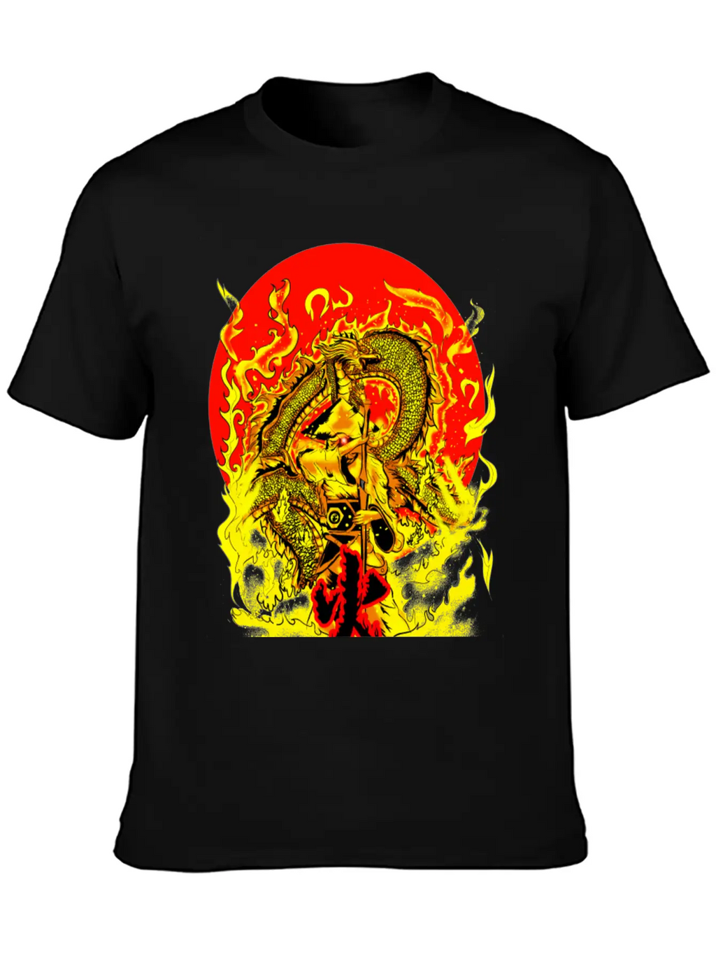 Warrior And Dragon Unisex Casual T-Shirt – Clean Design For Daily Comfort