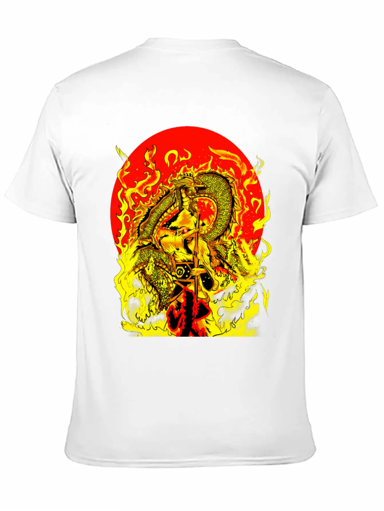 Warrior And Dragon Unisex Casual T-Shirt – Clean Design For Daily Comfort