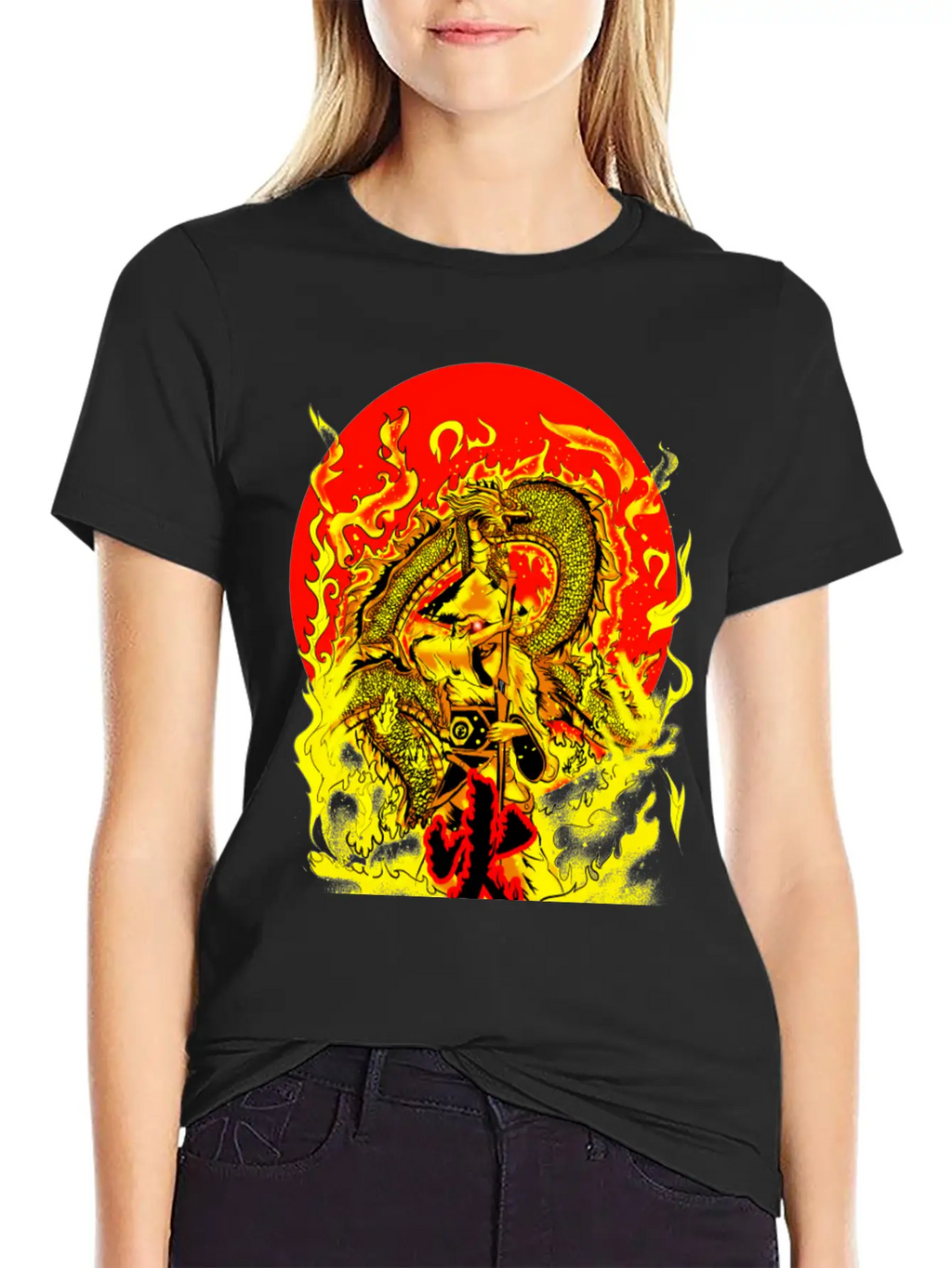 Warrior And Dragon Unisex Casual T-Shirt – Clean Design For Daily Comfort