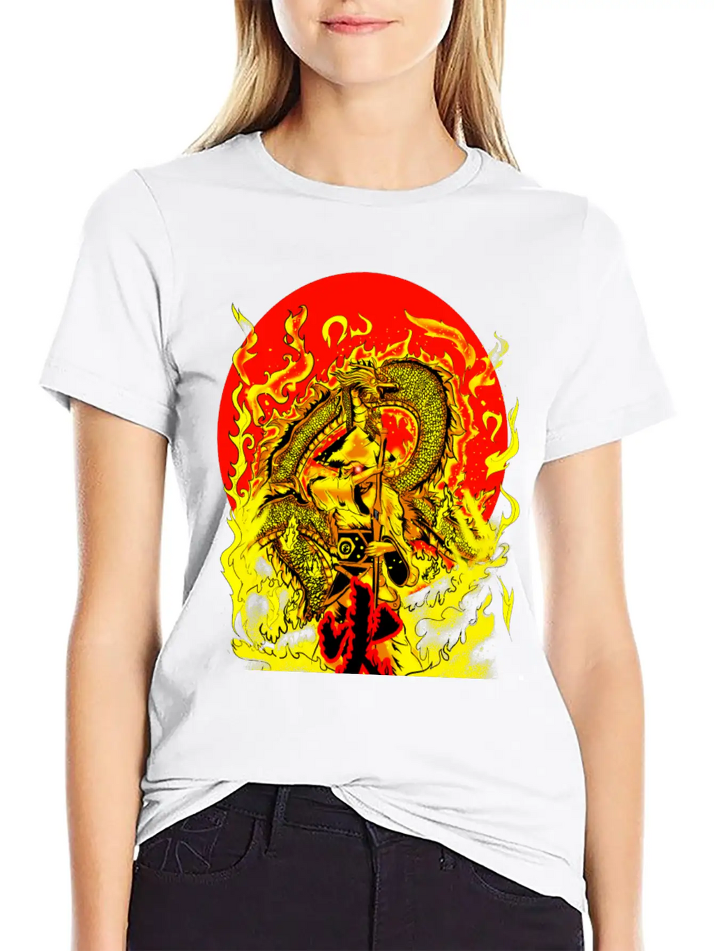 Warrior And Dragon Unisex Casual T-Shirt – Clean Design For Daily Comfort