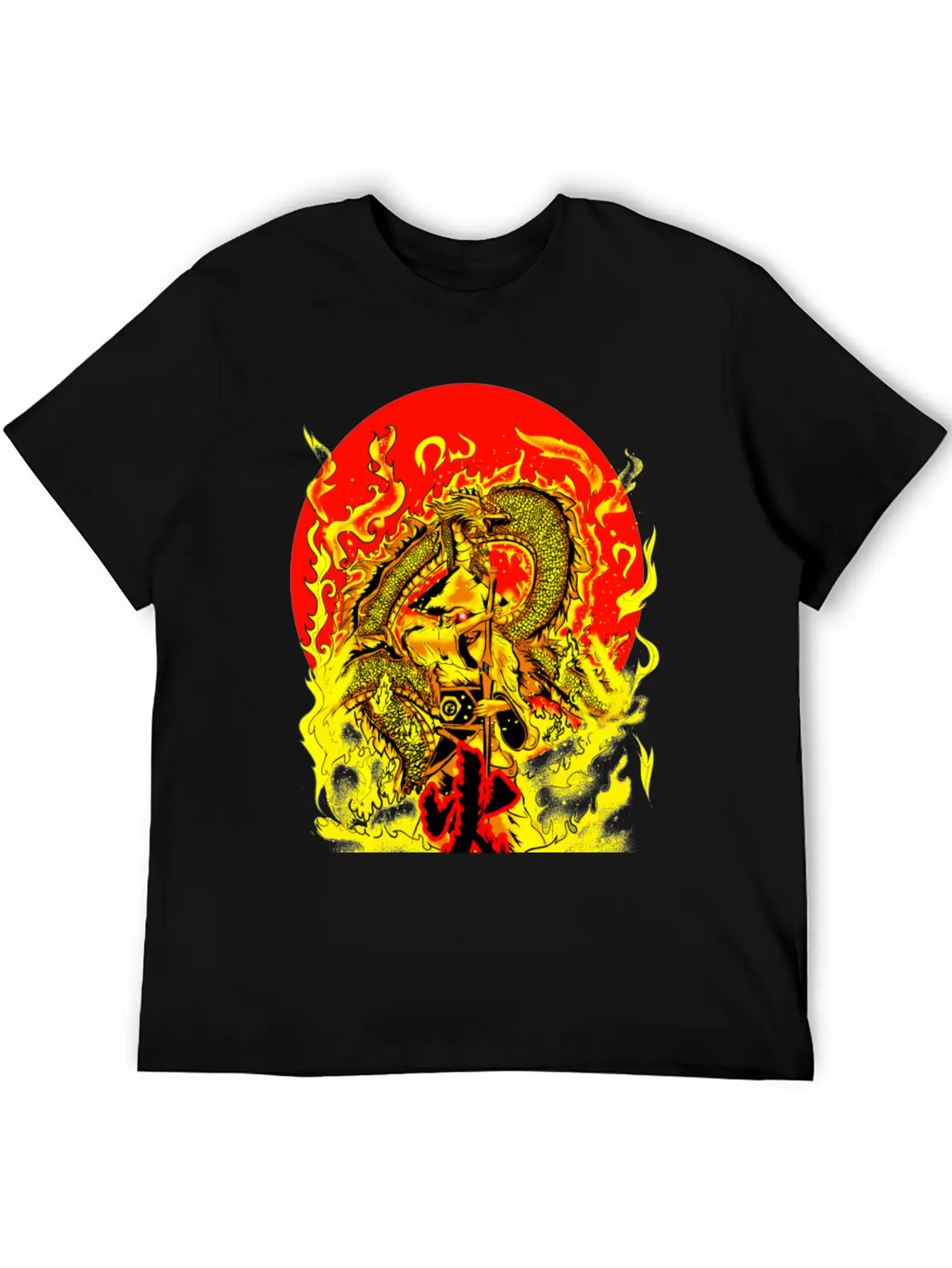 Warrior And Dragon Unisex Casual T-Shirt – Clean Design For Daily Comfort