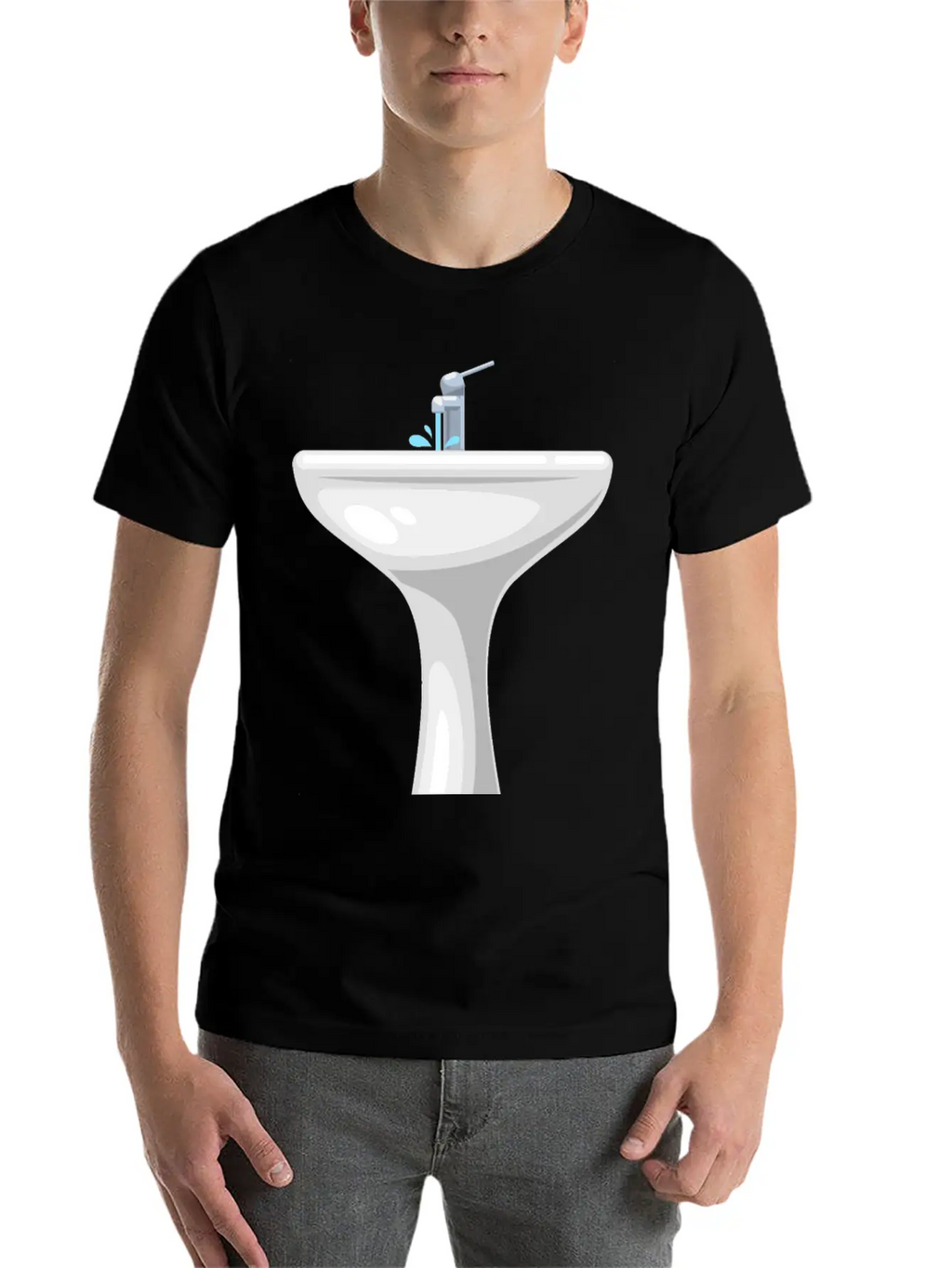 Wash Basin Unisex Casual T-Shirt – Clean Design For Daily Comfort