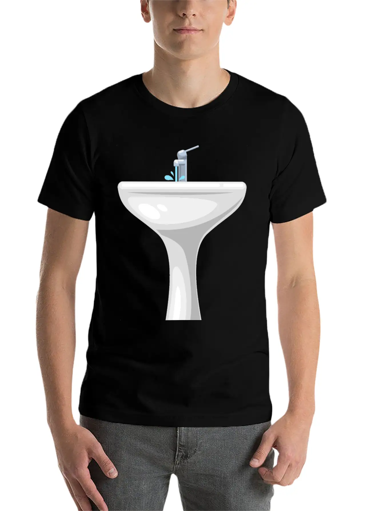 Wash Basin Unisex Casual T-Shirt – Clean Design For Daily Comfort