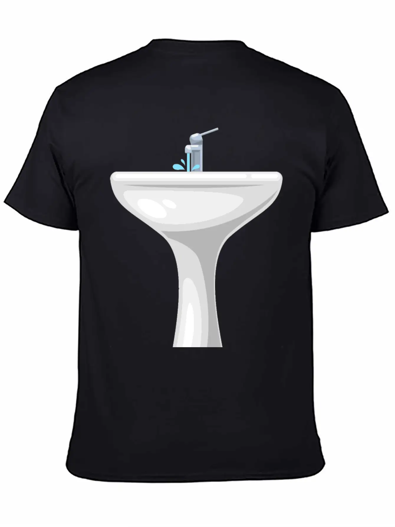 Wash Basin Unisex Casual T-Shirt – Clean Design For Daily Comfort