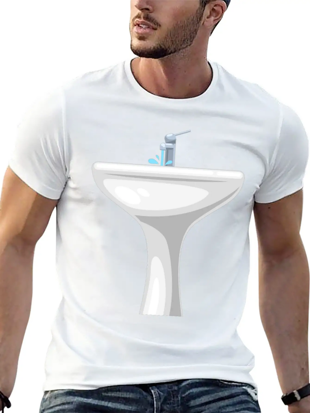Wash Basin Unisex Casual T-Shirt – Clean Design For Daily Comfort