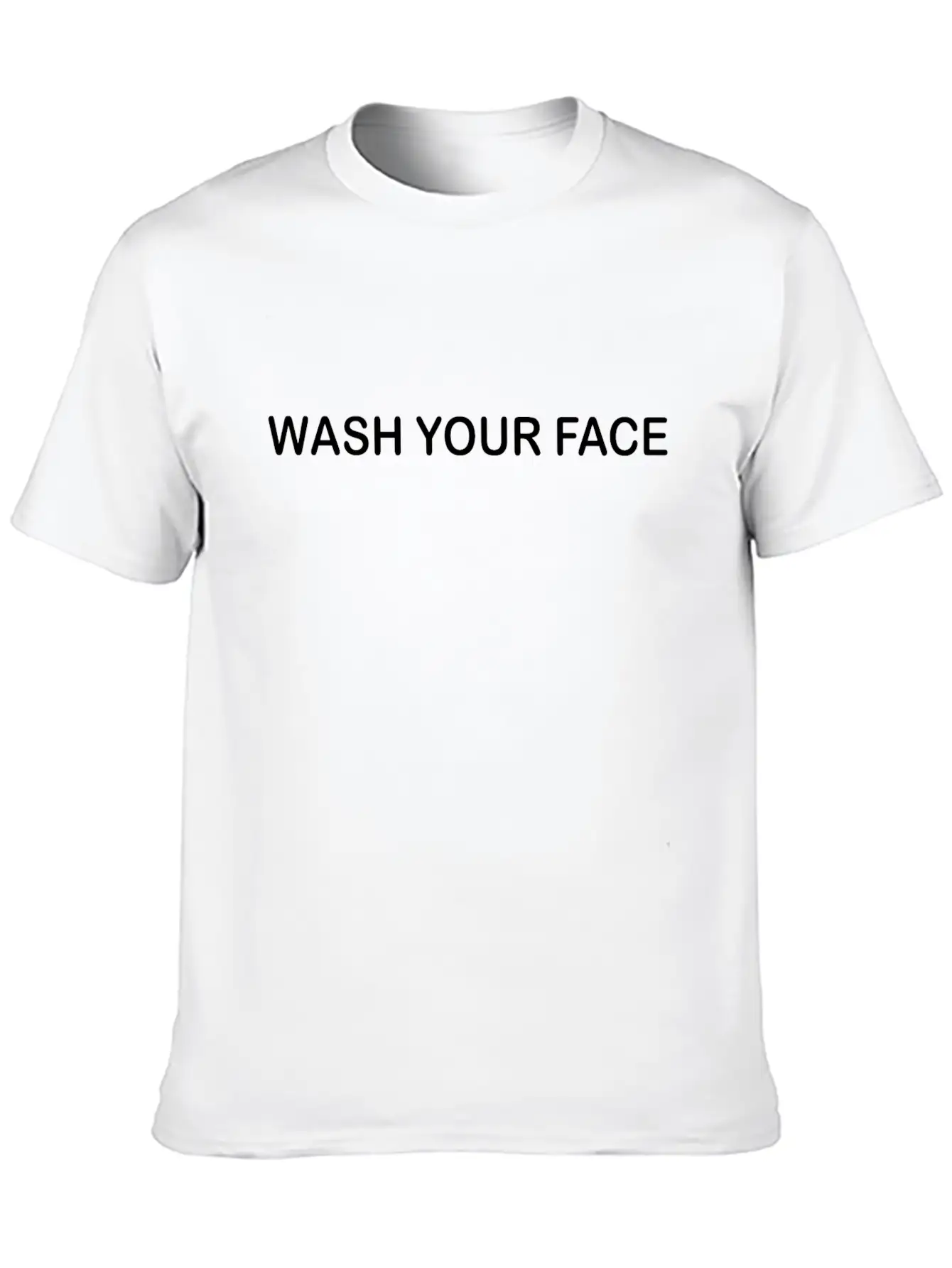 WASH YOUR FACE Unisex Casual T-Shirt – Clean Design For Daily Comfort