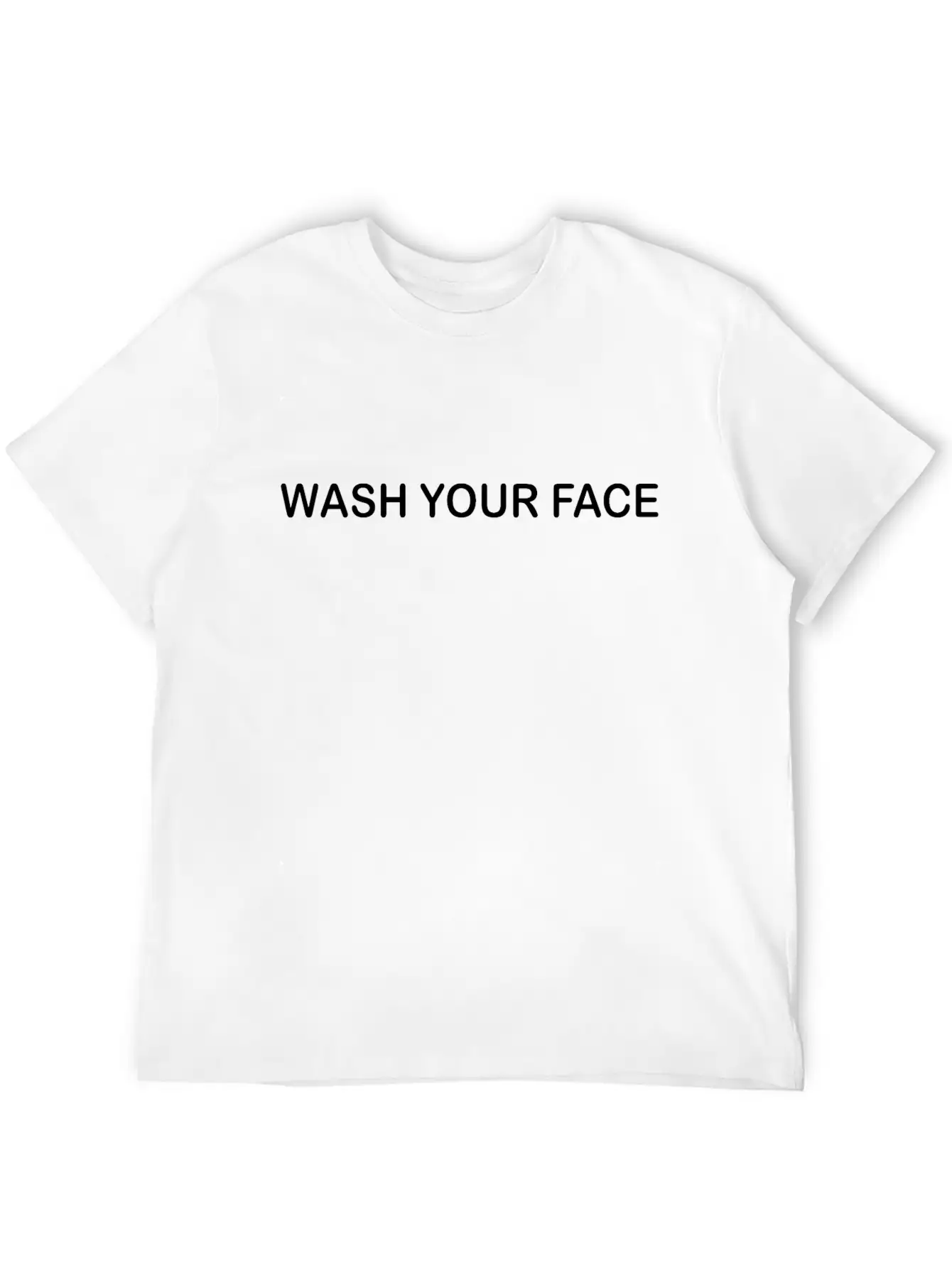 WASH YOUR FACE Unisex Casual T-Shirt – Clean Design For Daily Comfort