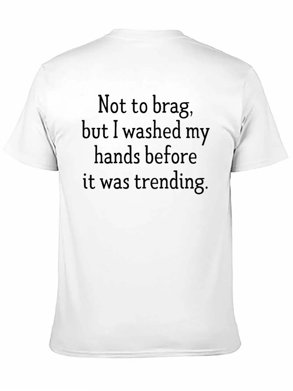 Wash Your Hands Essential Cotton Tee For Daily Outfits – Unisex Style