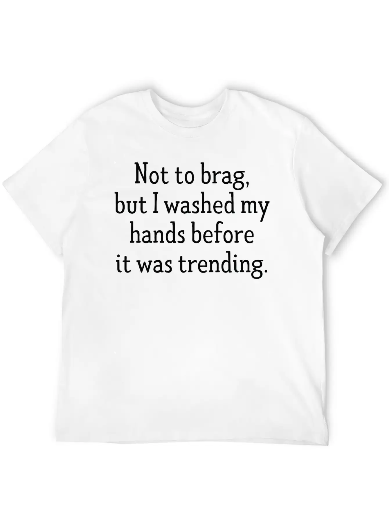 Wash Your Hands Essential Cotton Tee For Daily Outfits – Unisex Style