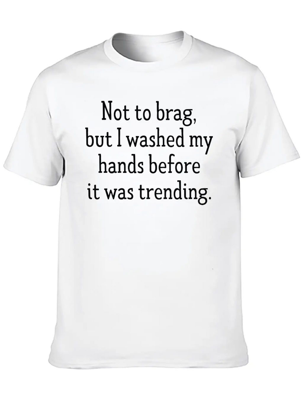 Wash Your Hands Essential Cotton Tee For Daily Outfits – Unisex Style