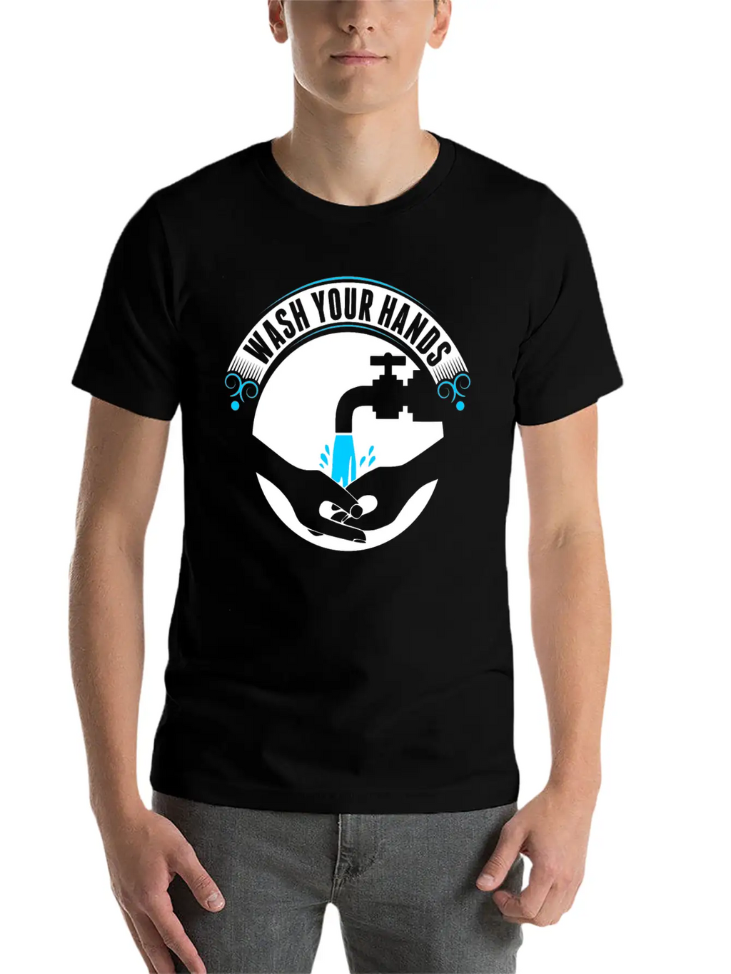 Wash Your Hands Tshirt Basic Graphic T-Shirt – Daily Comfort In Soft Cotton