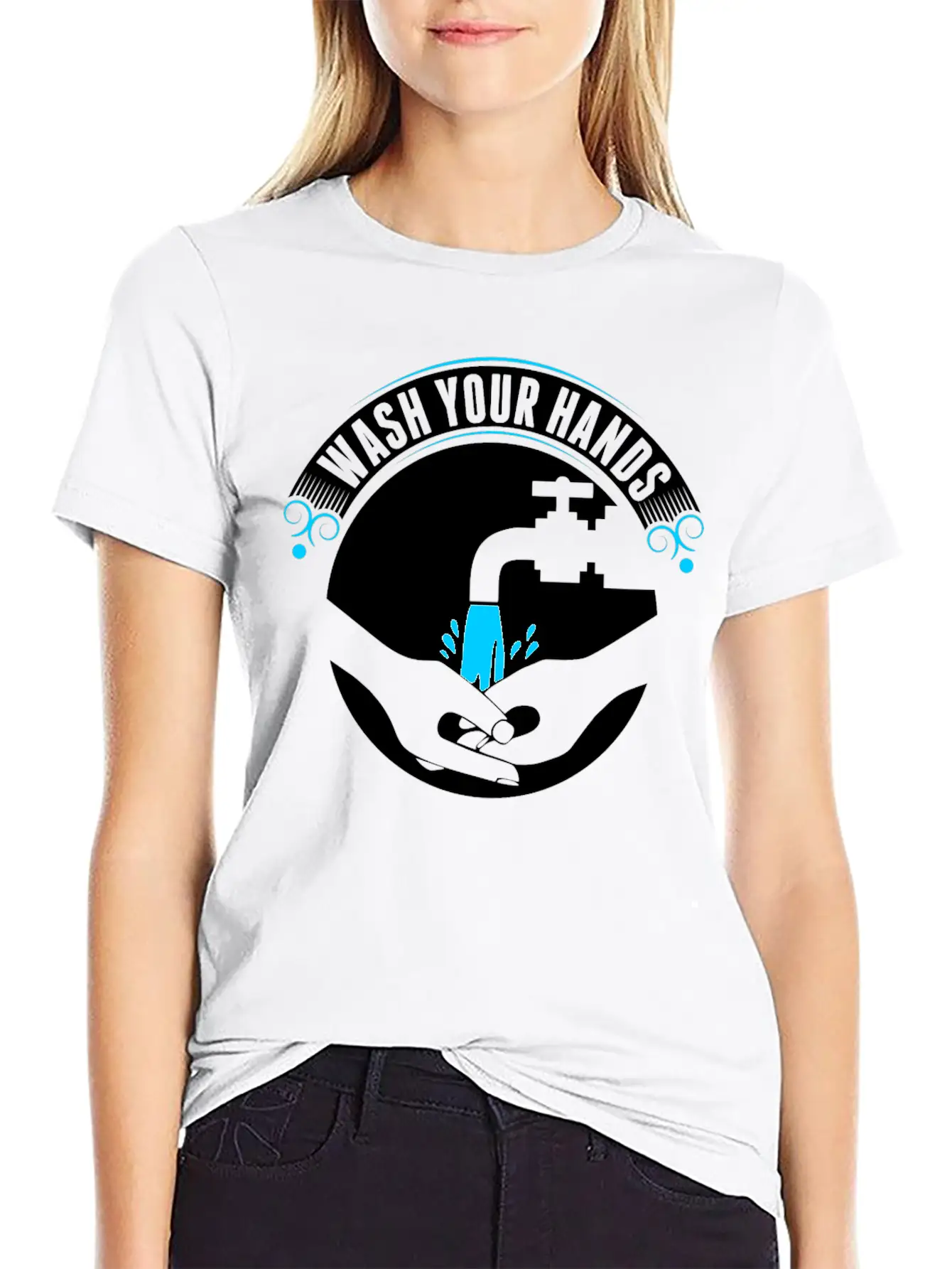 Wash Your Hands Tshirt Basic Graphic T-Shirt – Daily Comfort In Soft Cotton