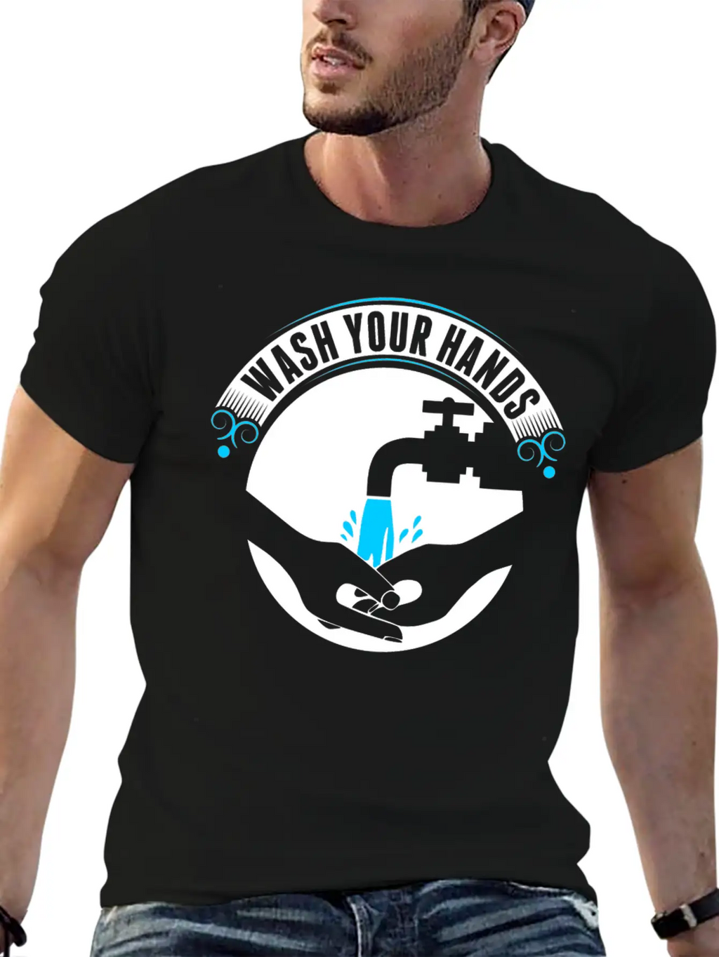 Wash Your Hands Tshirt Basic Graphic T-Shirt – Daily Comfort In Soft Cotton