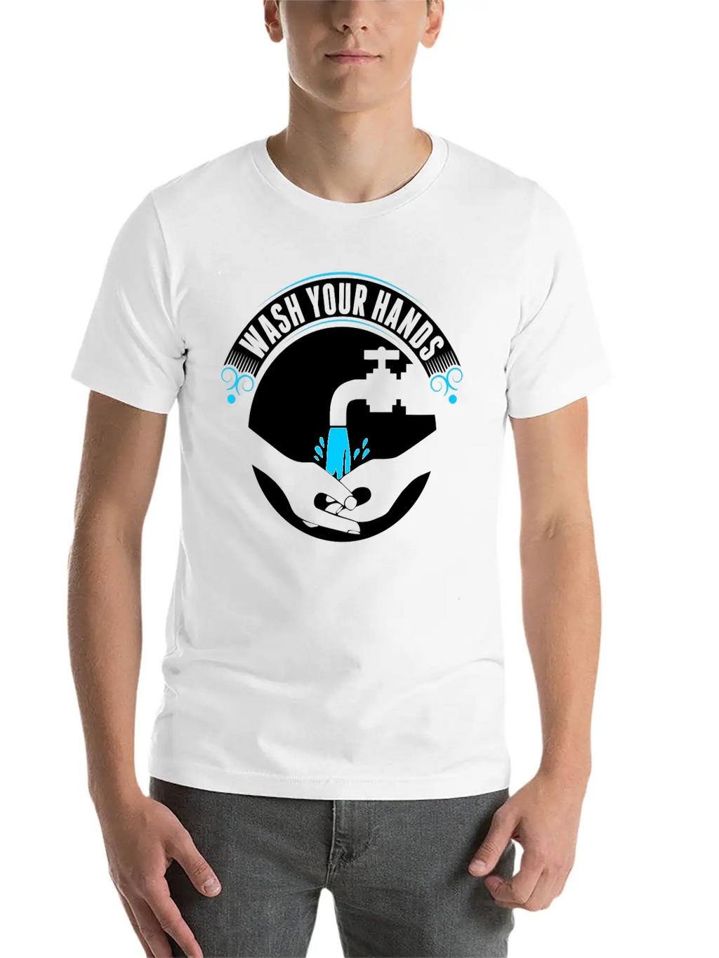 Wash Your Hands Tshirt Basic Graphic T-Shirt – Daily Comfort In Soft Cotton