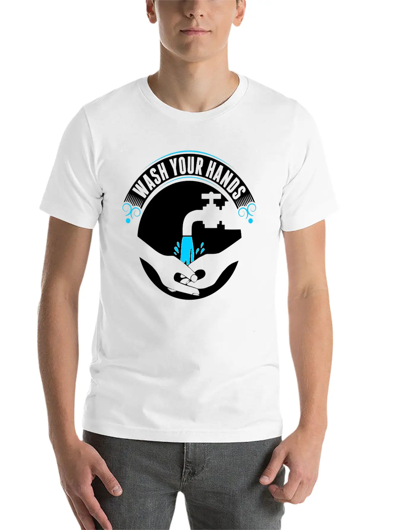Wash Your Hands Tshirt Basic Graphic T-Shirt – Daily Comfort In Soft Cotton
