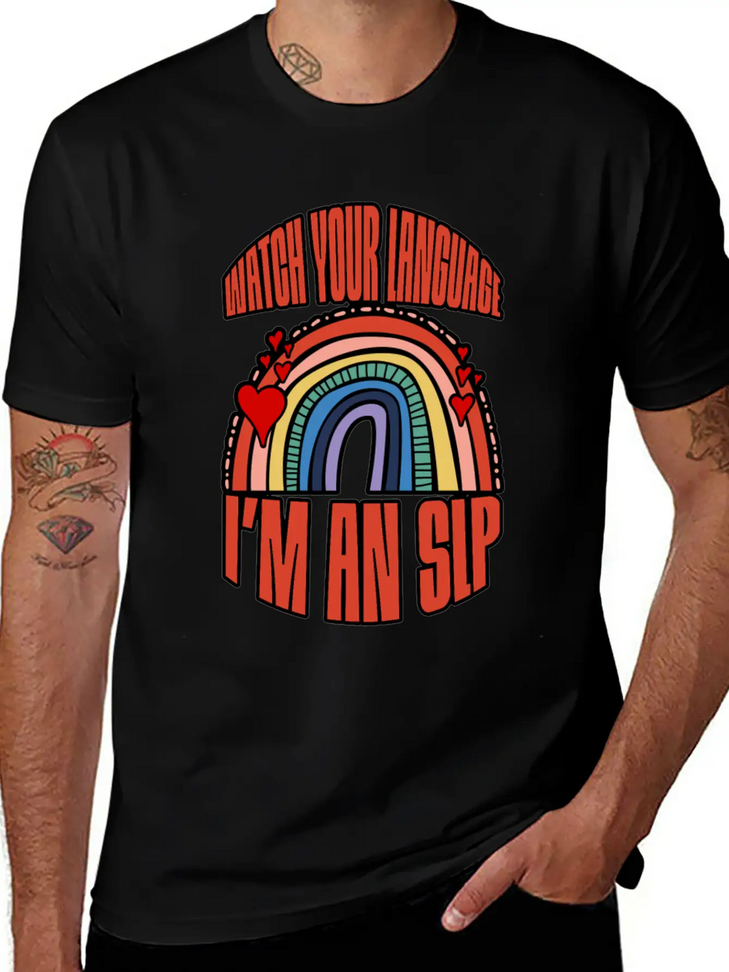 Watch Your Language I'm An Slp 3 Breathable Soft Cotton T-Shirt – Timeless Casual Look