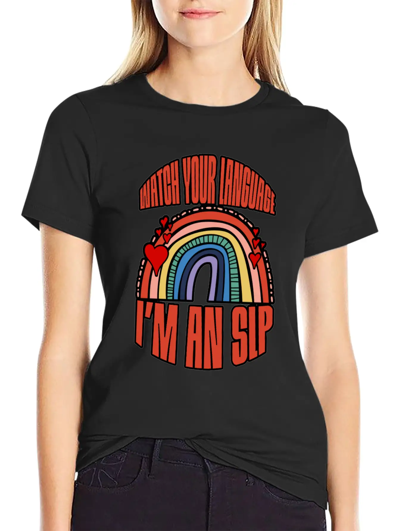 Watch Your Language I'm An Slp 3 Breathable Soft Cotton T-Shirt – Timeless Casual Look