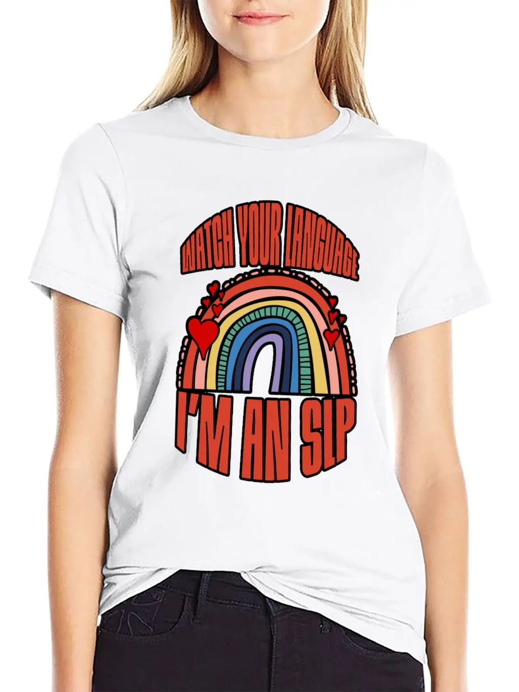 Watch Your Language I'm An Slp 3 Breathable Soft Cotton T-Shirt – Timeless Casual Look