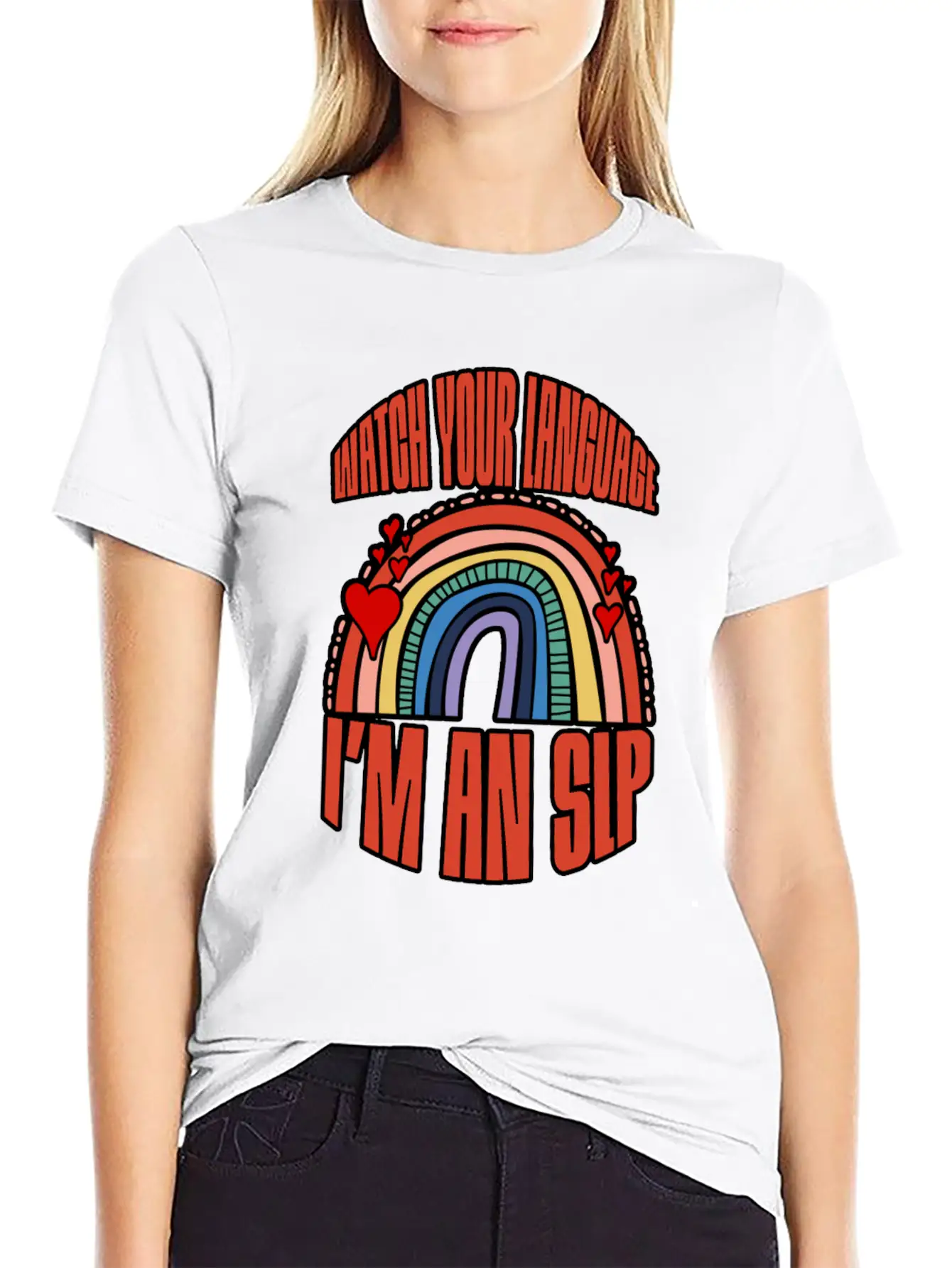 Watch Your Language I'm An Slp 3 Breathable Soft Cotton T-Shirt – Timeless Casual Look