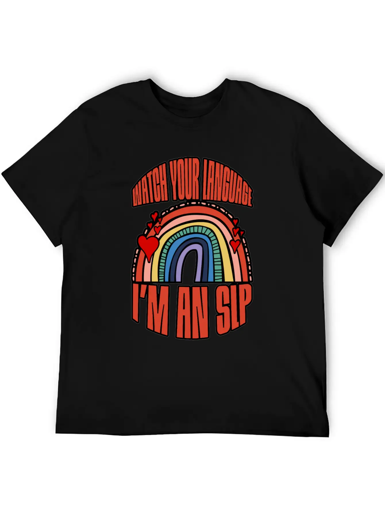 Watch Your Language I'm An Slp 3 Breathable Soft Cotton T-Shirt – Timeless Casual Look
