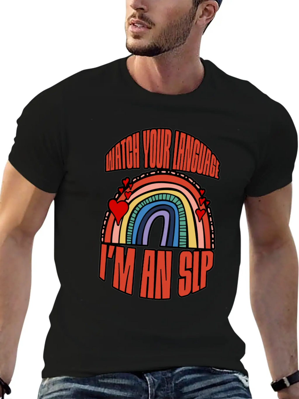 Watch Your Language I'm An Slp 3 Breathable Soft Cotton T-Shirt – Timeless Casual Look