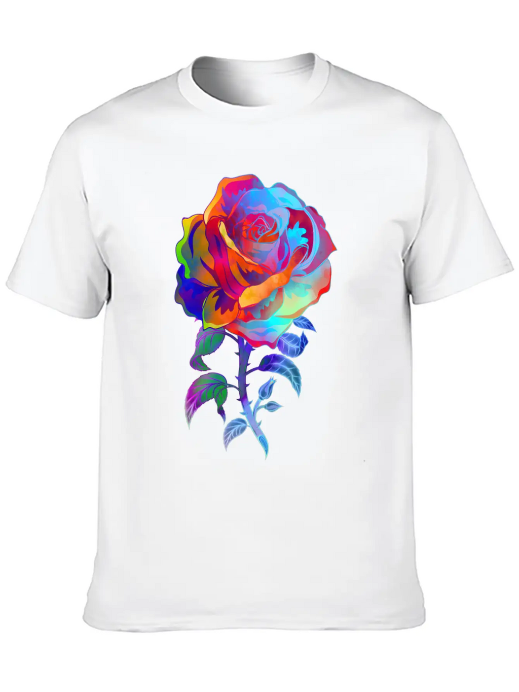 Water Color Rose - Garden Gardener Botanist Relaxed Everyday Tee – Lightweight And Durable Cotton