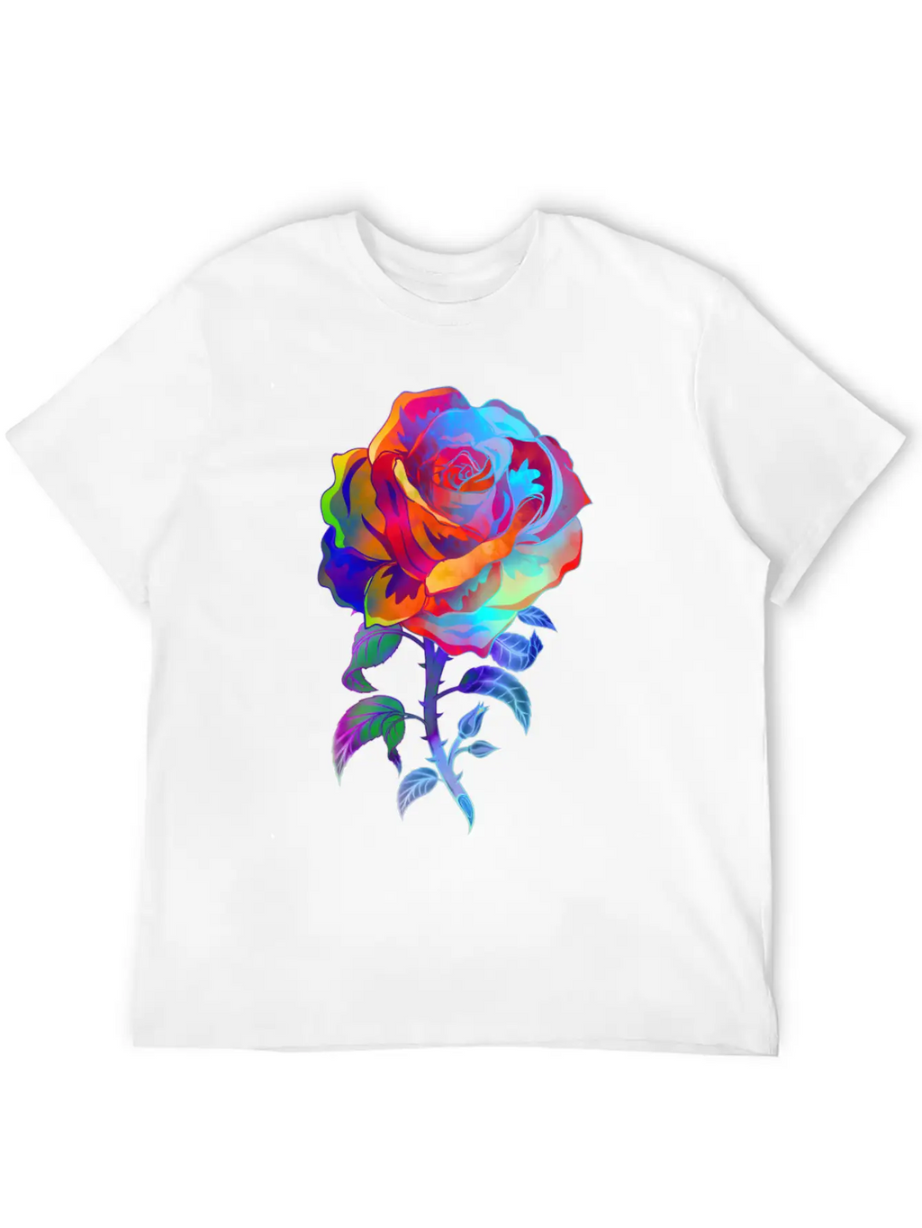 Water Color Rose - Garden Gardener Botanist Relaxed Everyday Tee – Lightweight And Durable Cotton