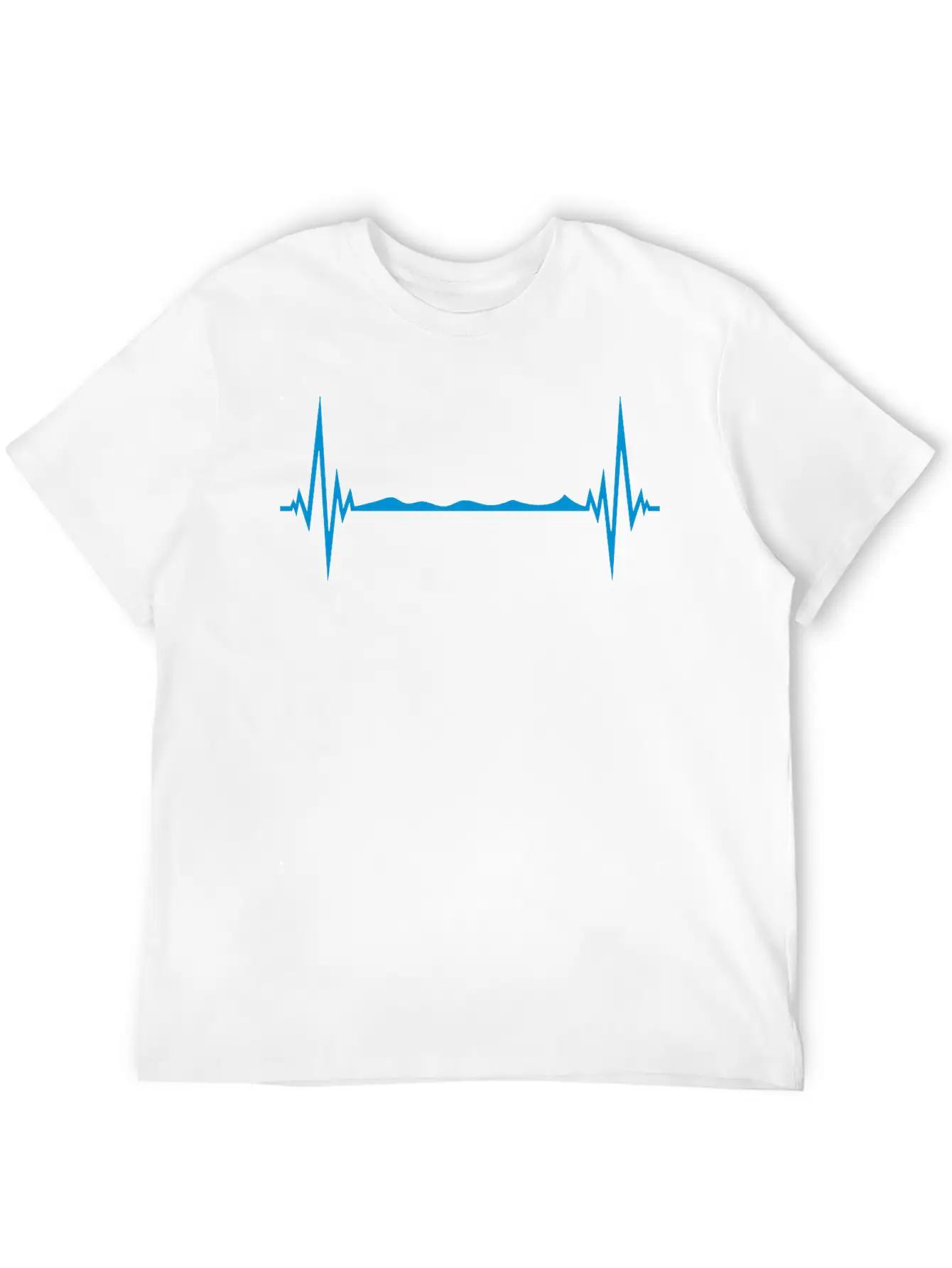 Water Frequency Heartbeat Pulse Swim Swimmer Club Basic Graphic T-Shirt – Daily Comfort In Soft Cotton