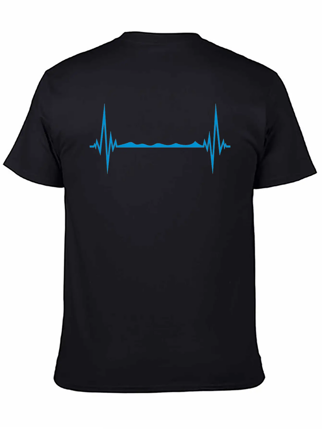 Water Frequency Heartbeat Pulse Swim Swimmer Club Basic Graphic T-Shirt – Daily Comfort In Soft Cotton