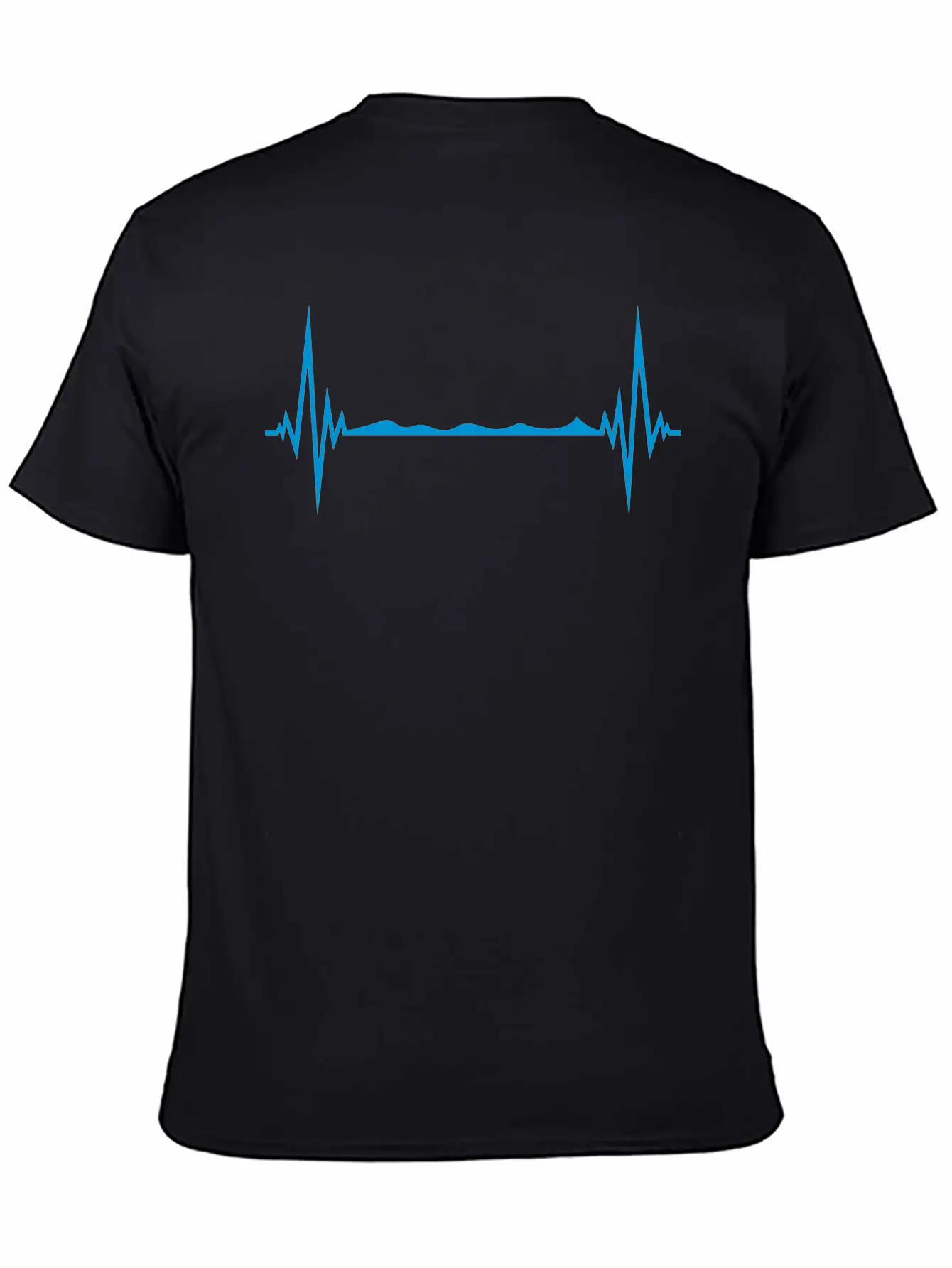 Water Frequency Heartbeat Pulse Swim Swimmer Club Basic Graphic T-Shirt – Daily Comfort In Soft Cotton