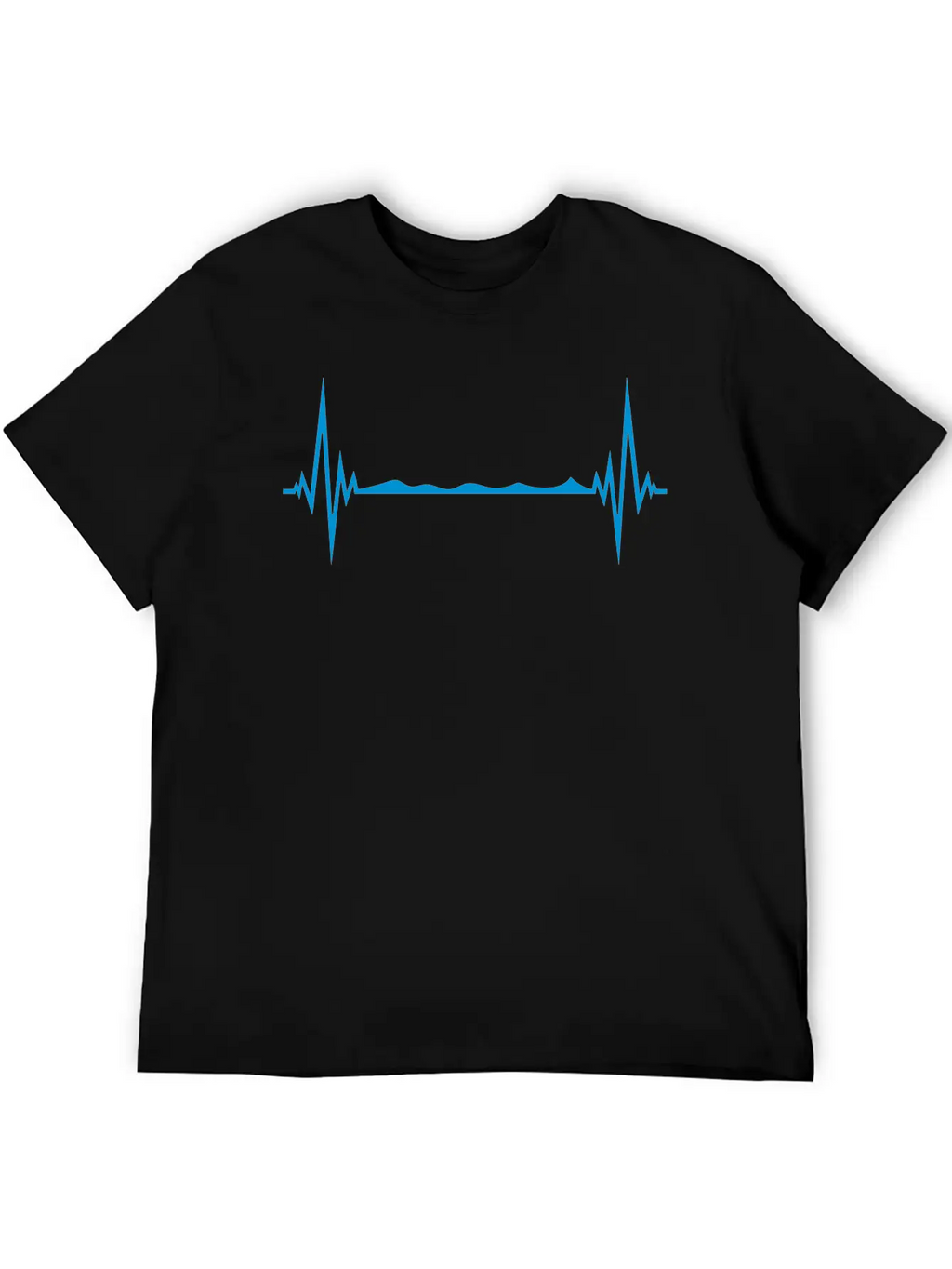 Water Frequency Heartbeat Pulse Swim Swimmer Club Basic Graphic T-Shirt – Daily Comfort In Soft Cotton