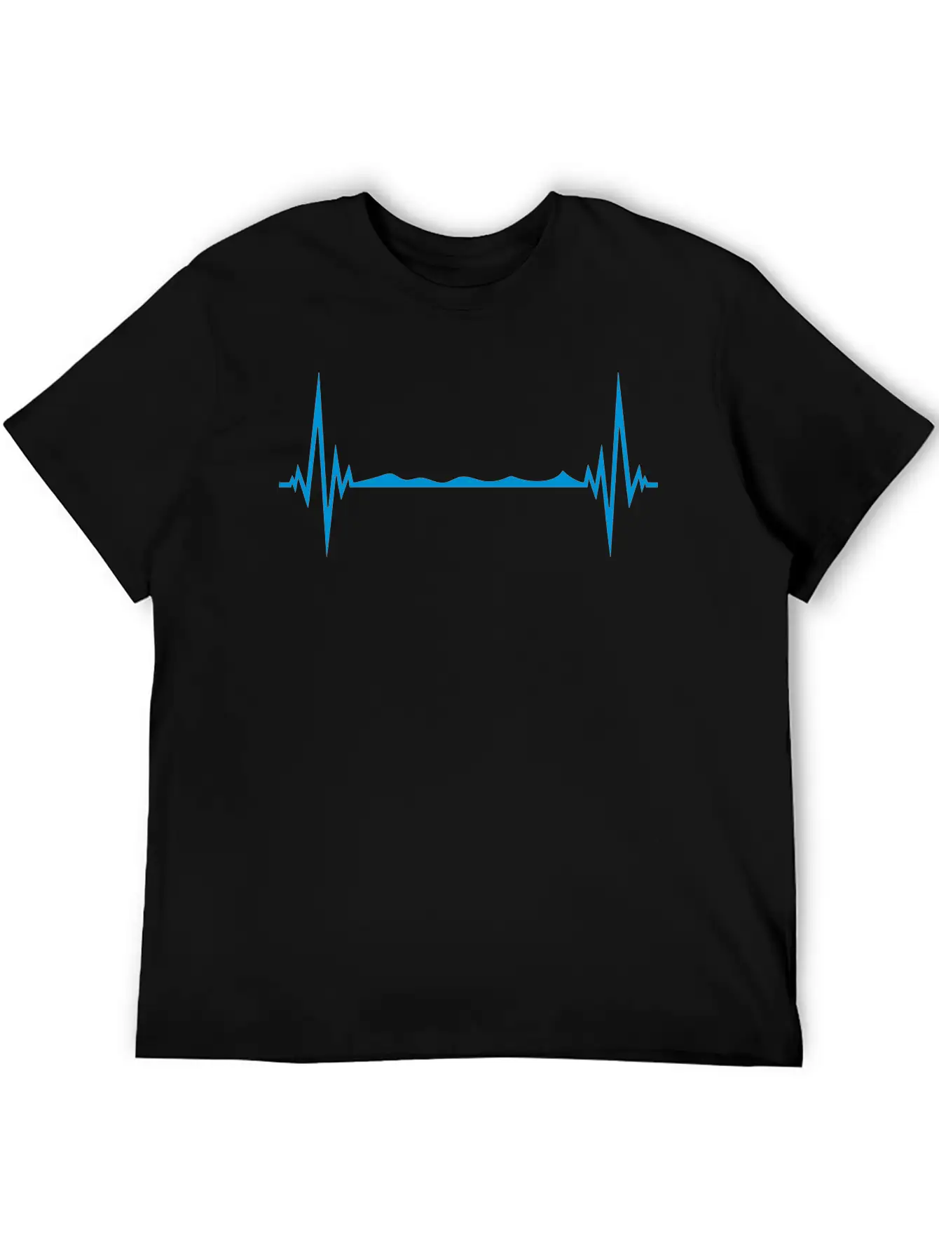 Water Frequency Heartbeat Pulse Swim Swimmer Club Basic Graphic T-Shirt – Daily Comfort In Soft Cotton