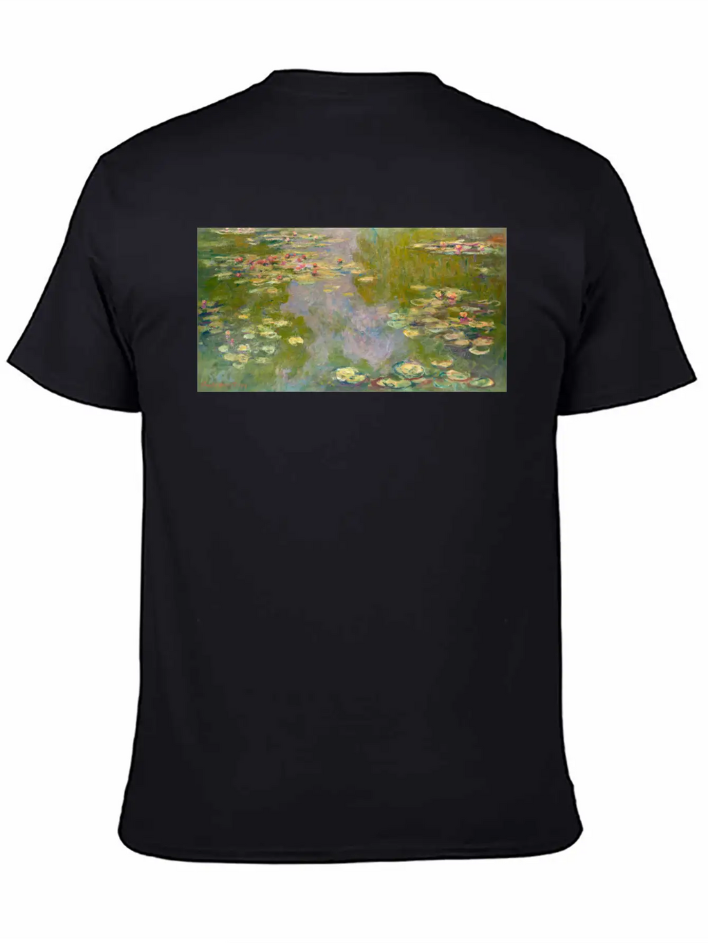 Water Lilies Face Mask Unisex Casual T-Shirt – Clean Design For Daily Comfort