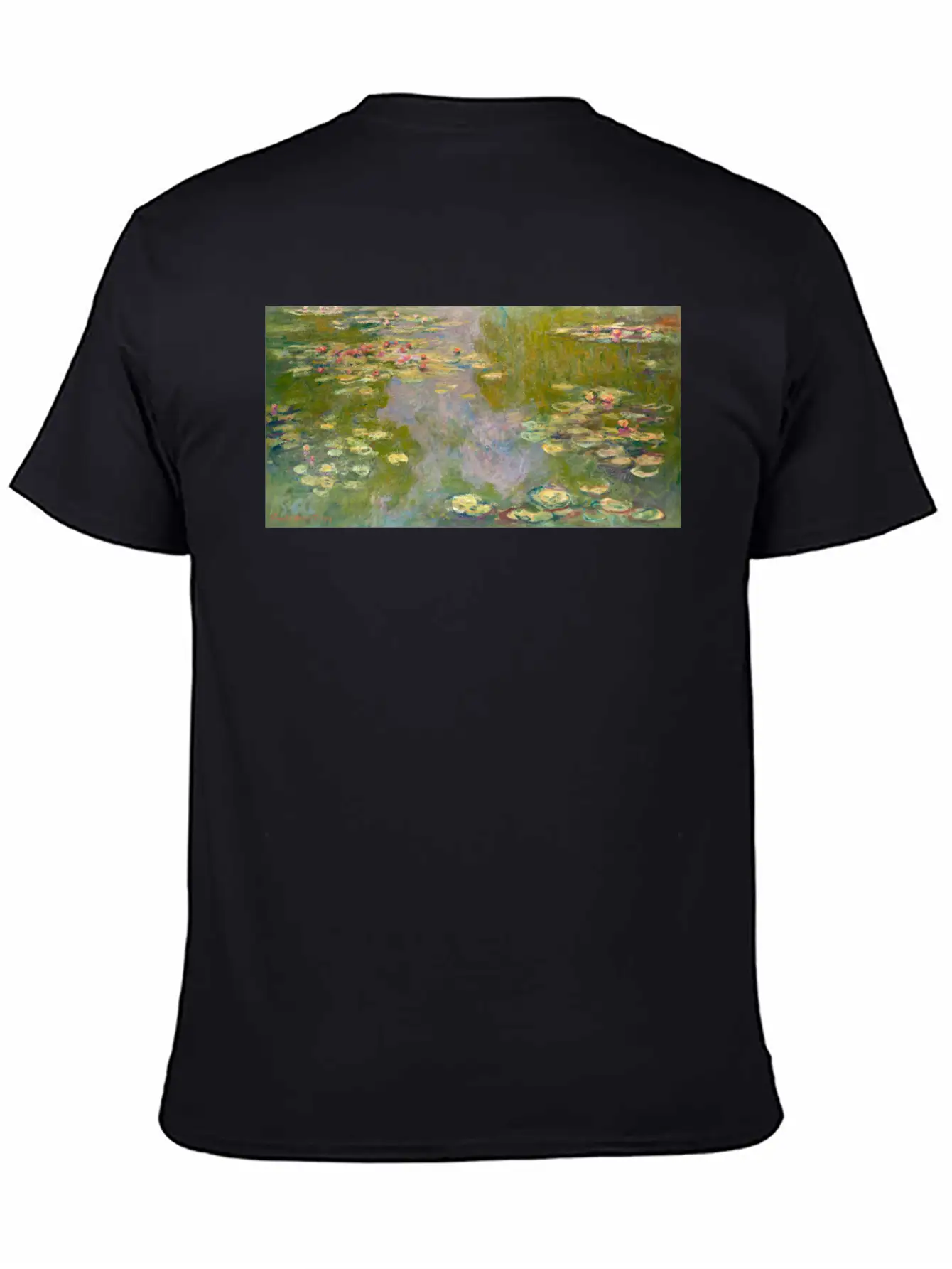 Water Lilies Face Mask Unisex Casual T-Shirt – Clean Design For Daily Comfort